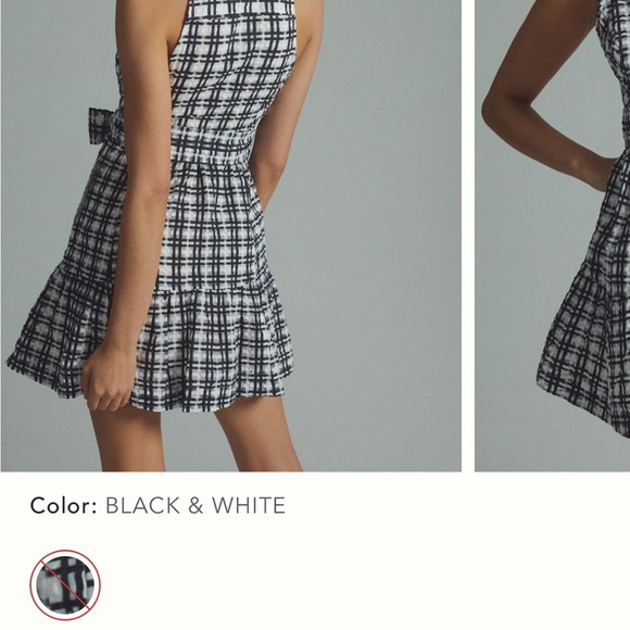 Maeve plaid mini shirt dress size 0P - Picture 4 of 5